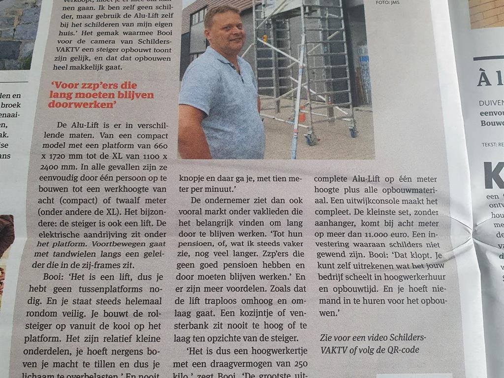 De Rolsteigerlift niet meer klimmen en onveilig werken