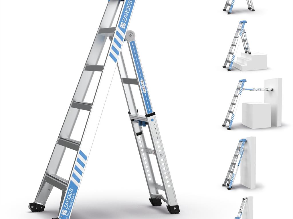 Zarges Mulitmaster 5 Telescopische ladder