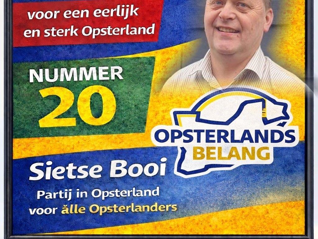 Stem nr 20: Sietse Booi Opsterlands Belang!.