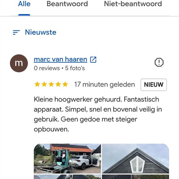 Een raamkozijn schilderen? Deze klant koos voor de UP Lift 5 Carry