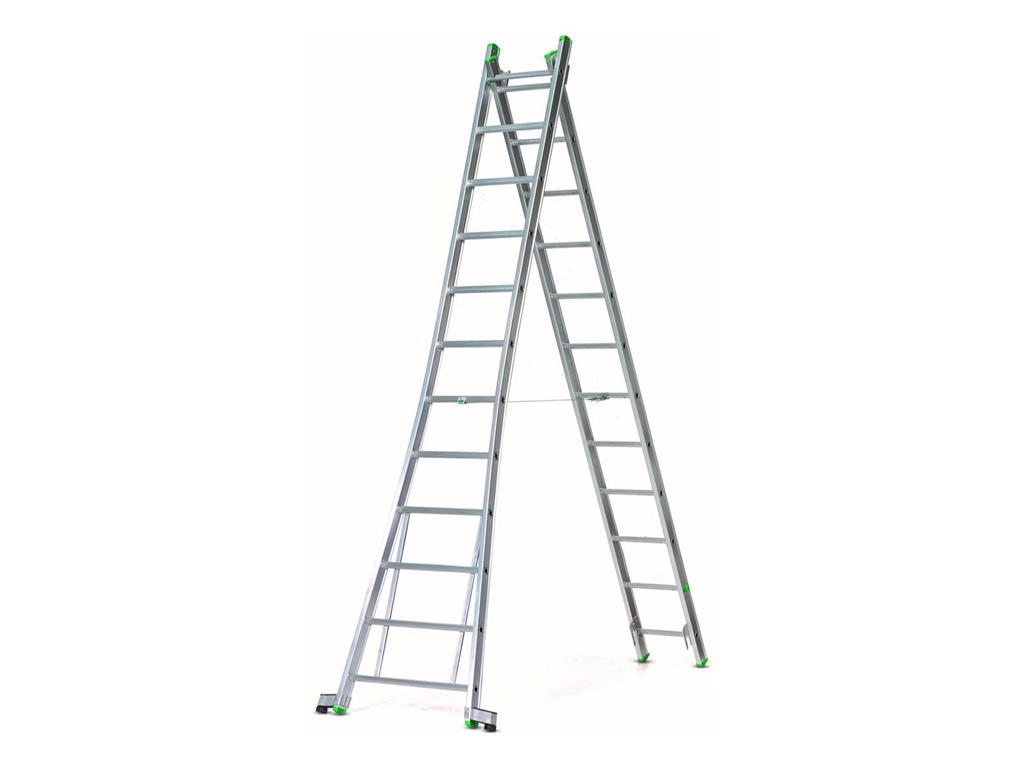 Petry_rlv212_2 delige ladder met zijvoetjes