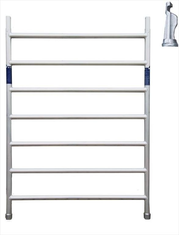 Rolsteiger opbouwframe 135 cm HT pen uitgevoerd 100 cm hoog.