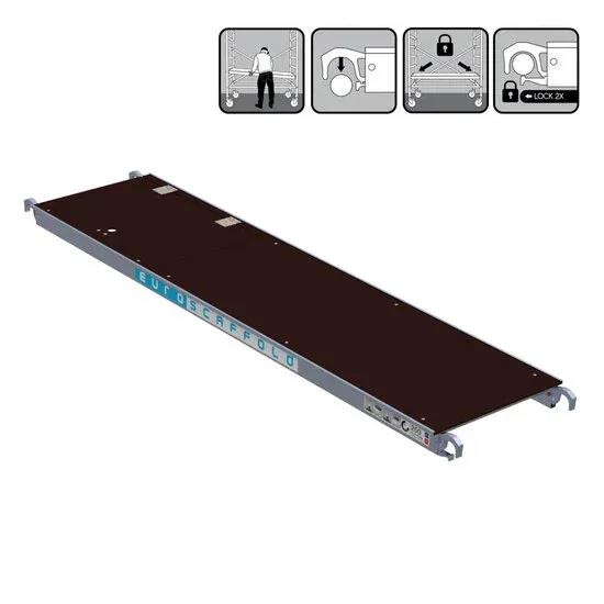 euroscaffoldrolsteigerplatform250cmmetluik