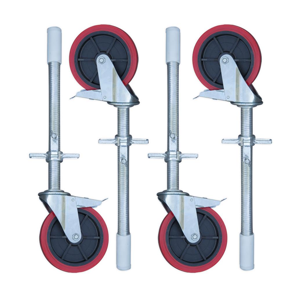 Rolsteigerwielen diam 200 mm met rem