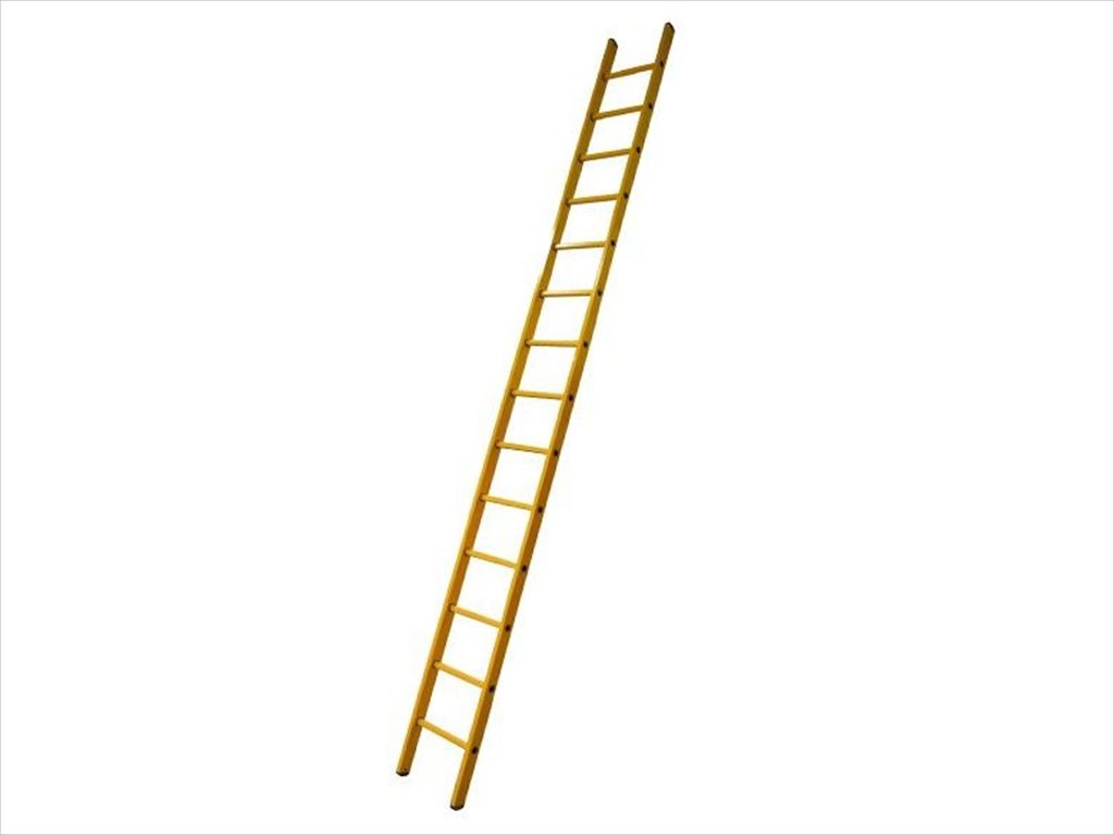 Enkel rechte Fiberglass ladder