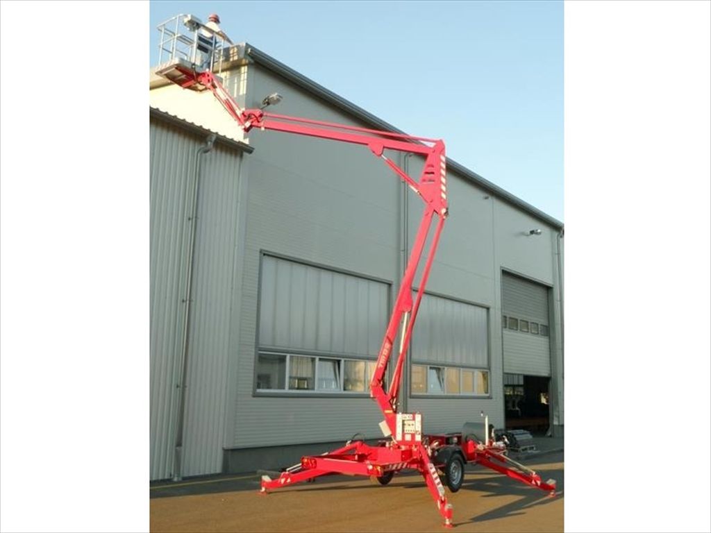 Aanhangerhoogwerker Type TM18GT Knik Telescoop 18-10,5 meter.