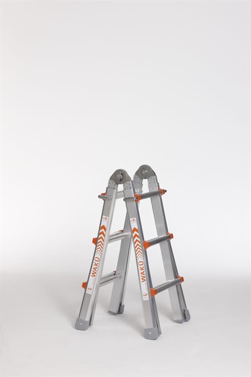 Waku Waku Telescopische ladder 4 x 3 treden