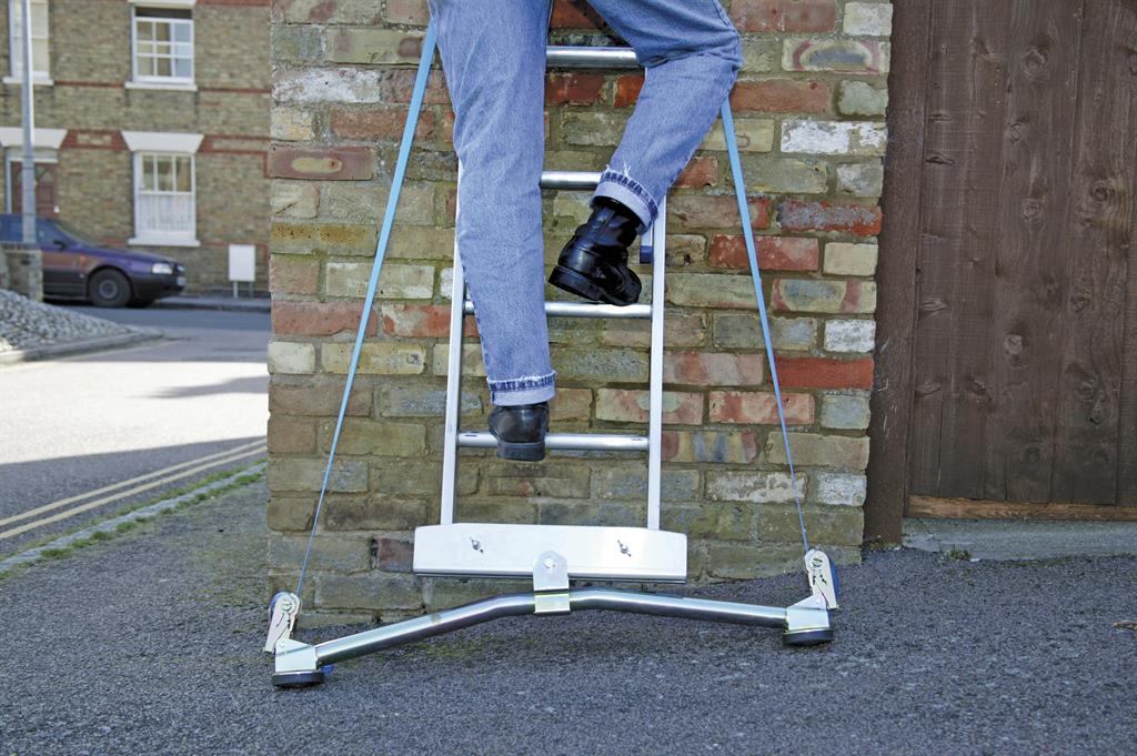 Fixeerder om ladder te stabiliseren