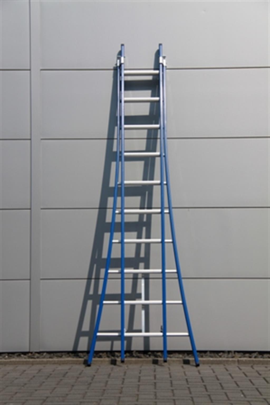 DAS Atlas blauwe 2-delige ladder - 2 x 10 treeds