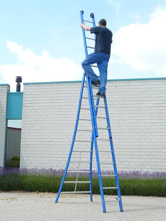 DAS Atlas blauwe 3-delige ladder