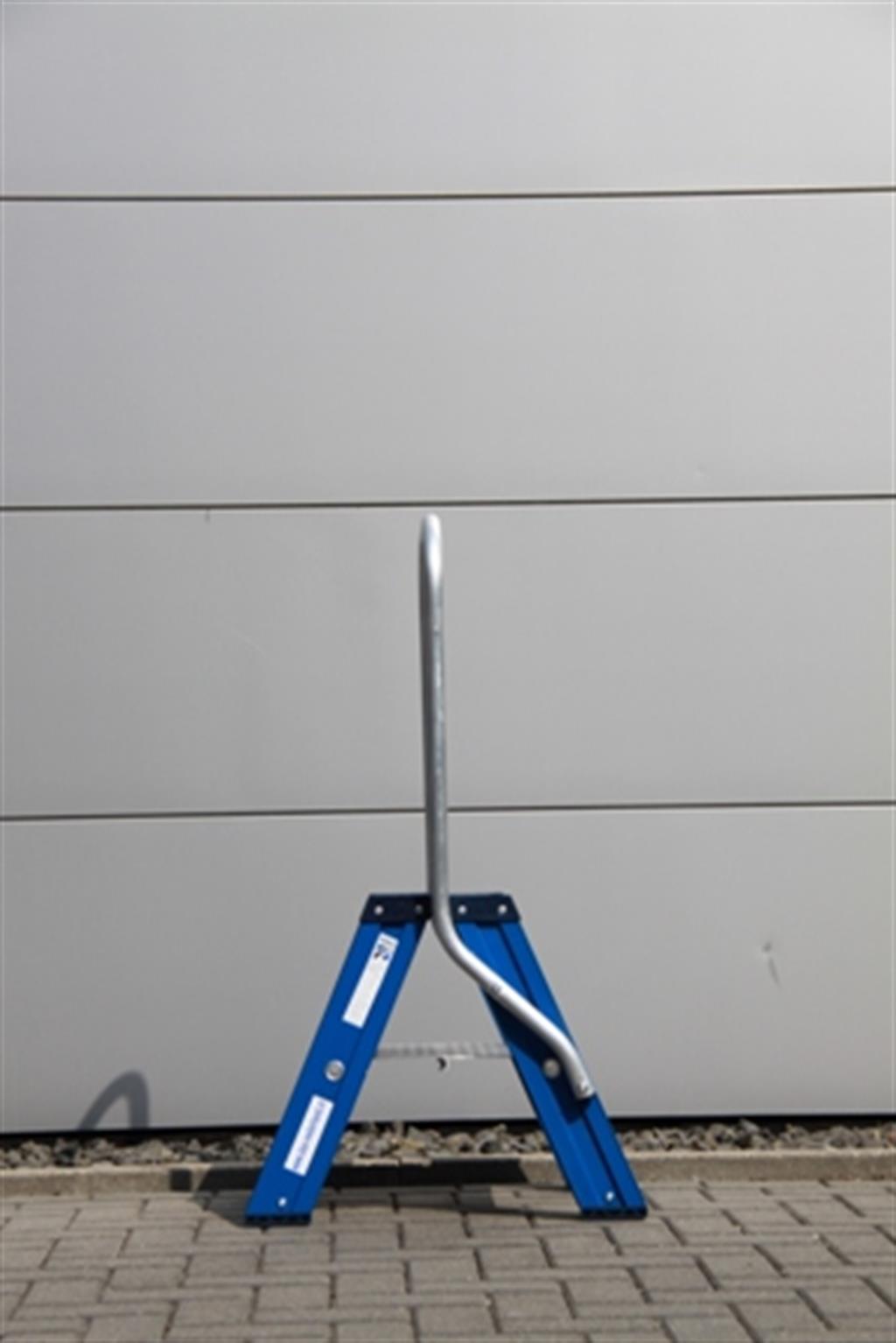 DAS Dubbele oploopbare blauwe trap - met beugels