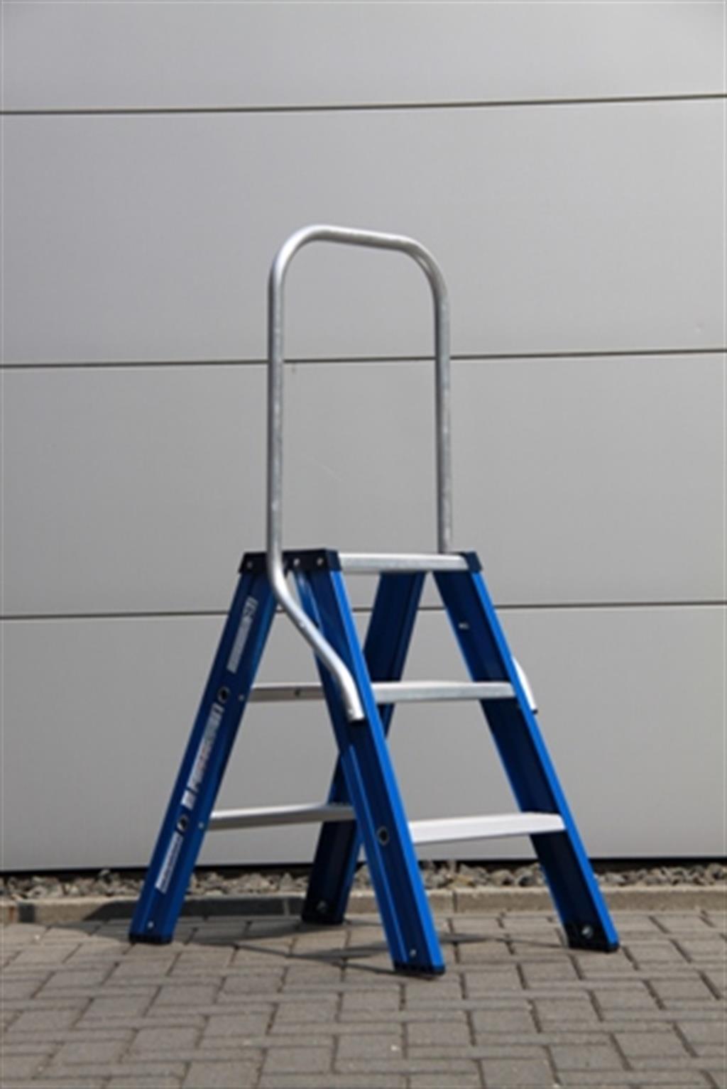 DAS Dubbele oploopbare blauwe trap