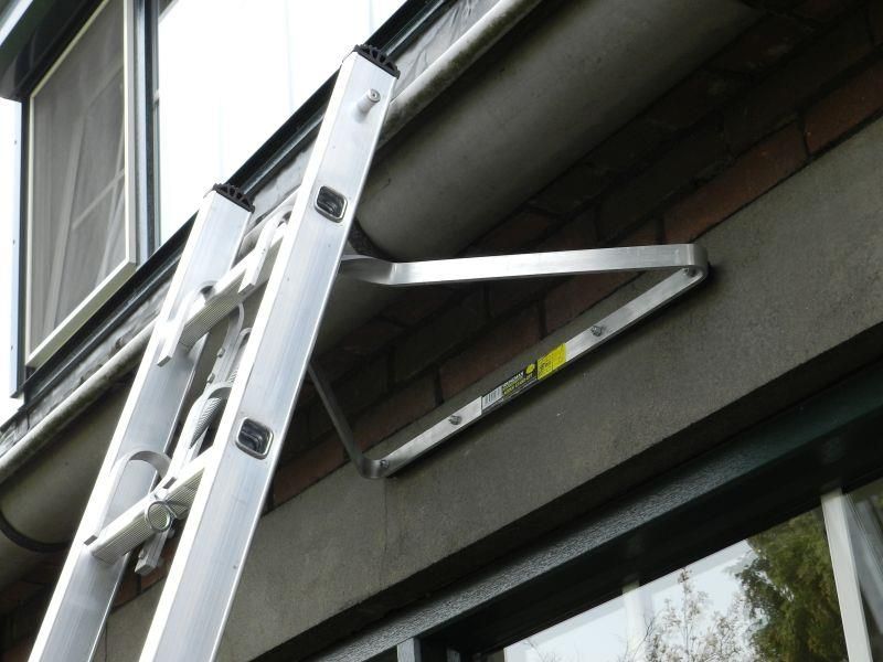 Ladder wand-afstandshouder aluminium - uitvoering