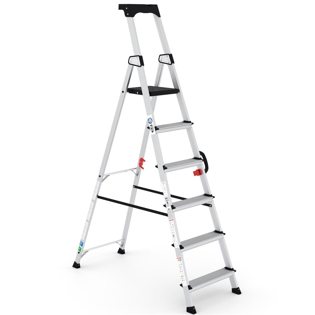 Handyman enkel oploopbare professionele huishoudt trap - 6 treeds