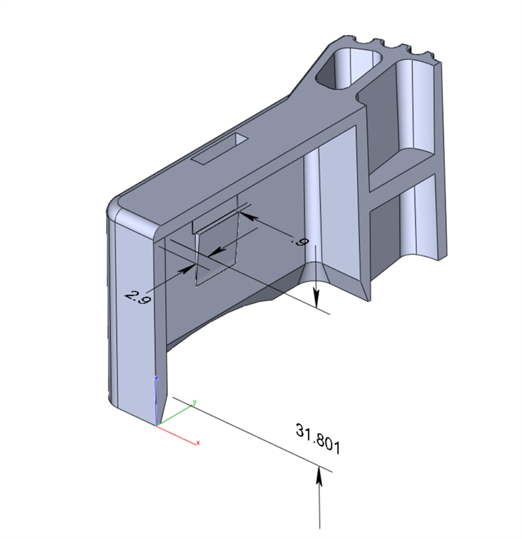 crosscut1-Ladder Stabilisator einddoppen 50 x 20 mm