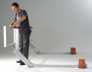 RSS dakrandbeveiliging plat dak Compact ( 60) Staander met leuning