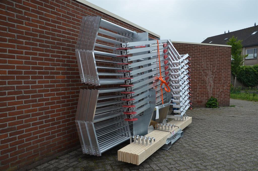 rssroofedgRSS dakrandbeveiliging plat dak Transport frame & gevuld met 40 meter RSS dakrandbeveiliging plat dak-SLS