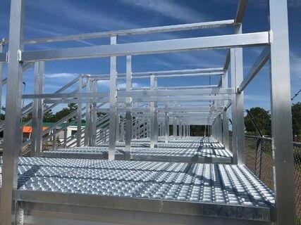 Aluminium Containertrappen-SLS met antislip bordes