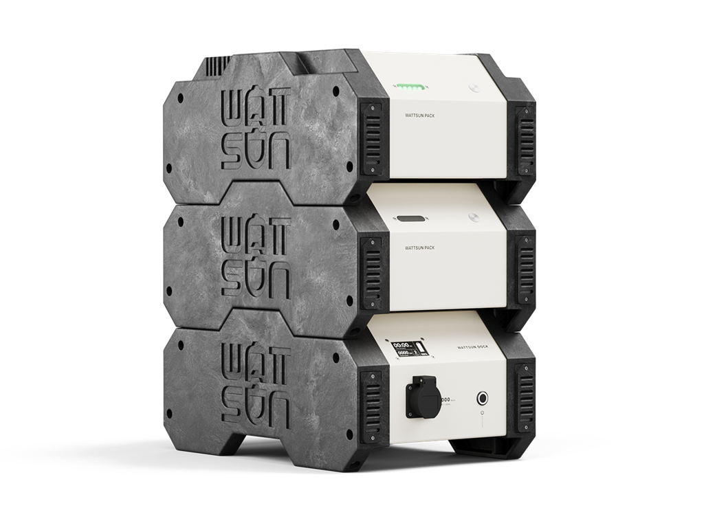 dockstack - gestapeld- Wattsun Dock 3000 W