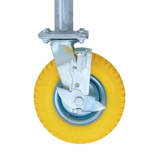 Set van vier dubbele kamersteiger terreinwielen 200 mm met borgclips-SLS